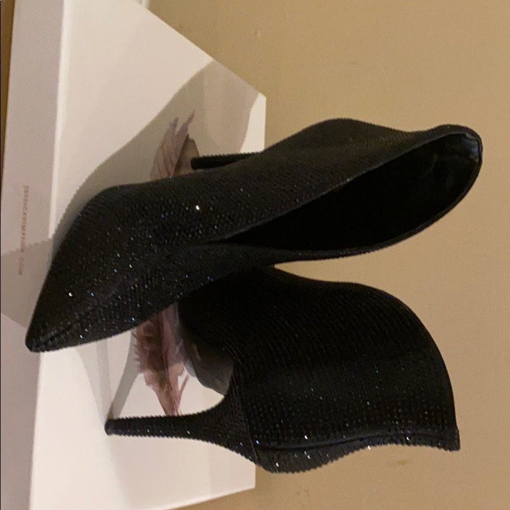 Jessica Simpson Black Shimmer booties